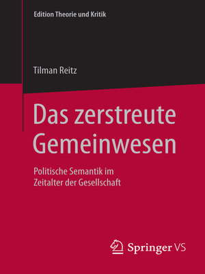 cover image of Das zerstreute Gemeinwesen